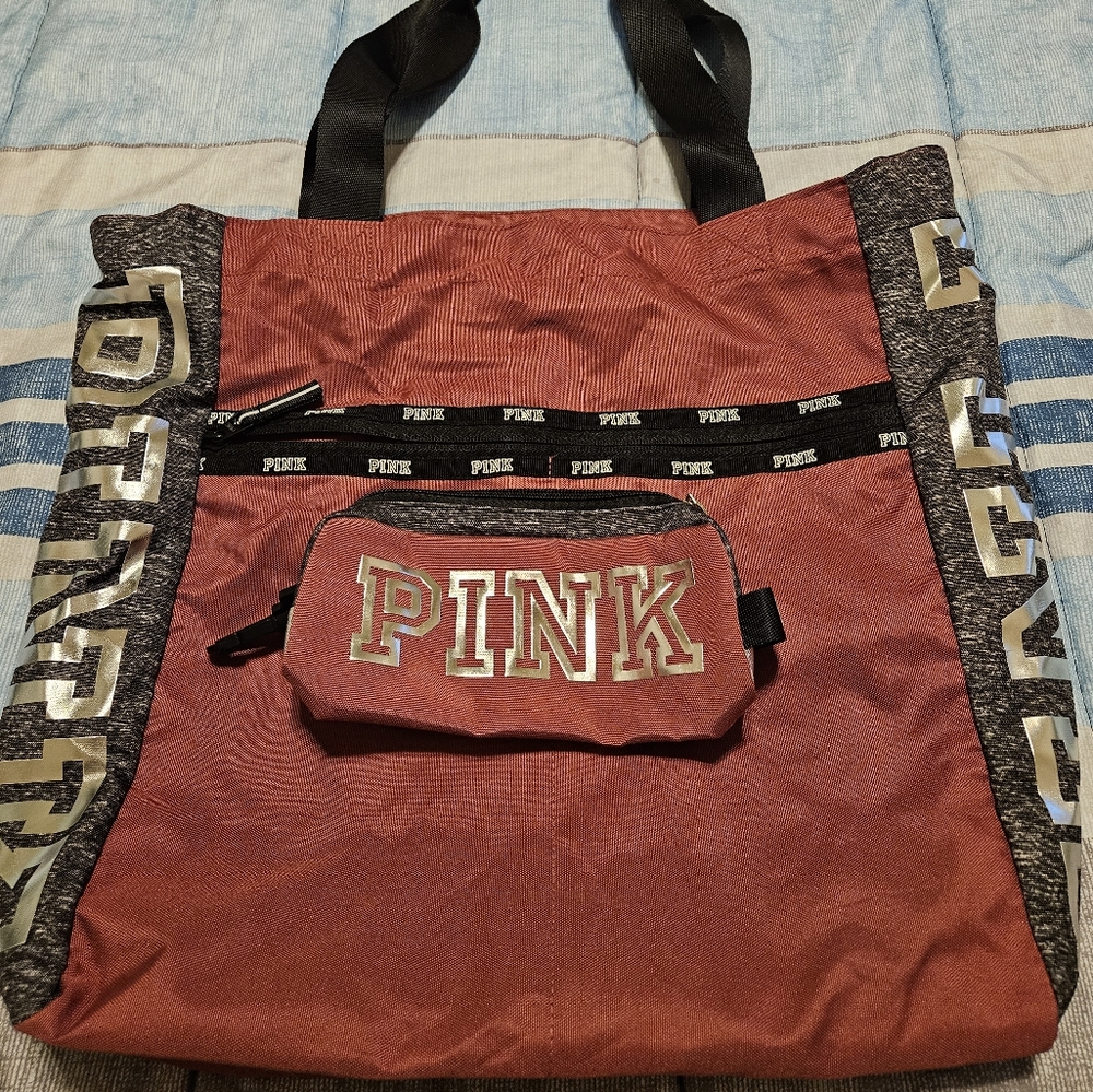 Pink Tote with matching case